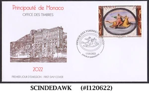 MONACO - 2022 THE NUDE IN ART / ART / EUROPA 1V FDC - Picture 1 of 1