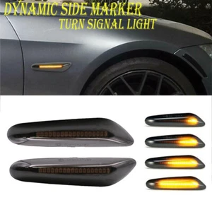 For BMW E46 E90 E60 E82 E88 Dynamic LED Side Marker Blinker Turn Signal Light - Picture 1 of 11