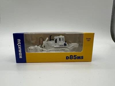 Komatsu D85MS Bulldozer White 1/87 Scale DieCast Model New in BOx - Image 1 of 4