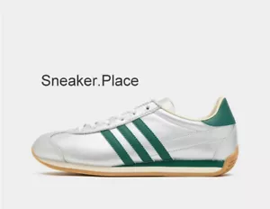 Adidas Originals Country Og In Argento E Verde Stock Limitato - Foto 1 di 9