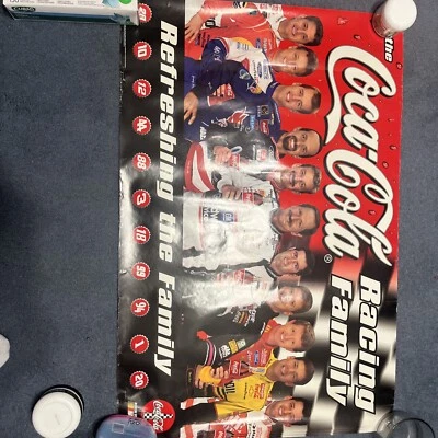 COCA-COLA NASCAR LARGE POSTER 24.5 X 36 - DALE EARNHARDT SR 1999 - Image 1 of 3