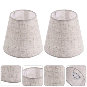 2pcs Cloth Lampshades Ceiling Lamp Chandelier Lamp Dustproof - Picture 1 of 12
