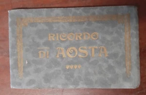 Folder 12 Cartoline Souvenir Primi Anni del '900 - Ricordo di Aosta - Picture 1 of 8