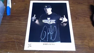 JOHN CENA SIGNED 8x10 WWE WRESTLING AUTOGRAPH AUTO WWF W/CERT Rare - Picture 1 of 5