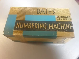Vintage Bates Numbering Machine 7G Standard Movement Made in USA - Picture 1 of 3