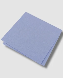 $37 Tommy Hilfiger Men's Blue Solid Oxford Cotton Pocket Square Handkerchief - Picture 1 of 1