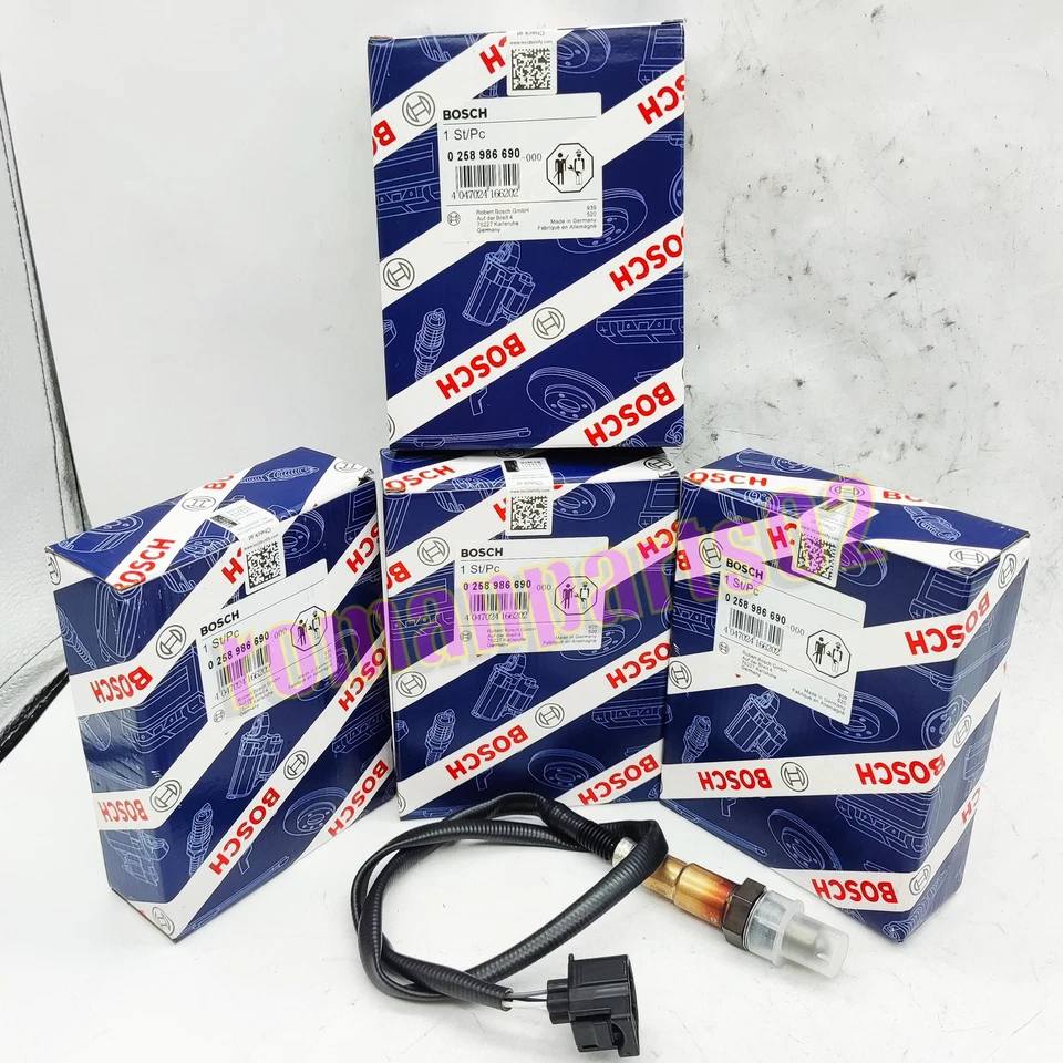 4PCS Bosch Oxygen O2 Sensor 15825 For 2001-18 Jeep Grand Cherokee 3.6L 3.7L 4.0L — 第 1/4 张图片