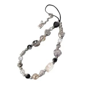 Stylish Y2K Heart Phone Charm Strap Flower Bead Pendant Phone Chains Accessory - Photo 1 sur 9