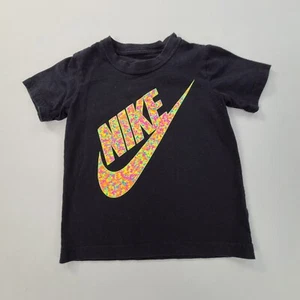 Nike Shirt Boys Size 5 Black Casual Lightweight Everyday Unisex Youth Kids - Picture 1 of 9