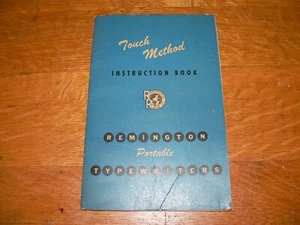 Vintage Original Remington Portable Typewriter Touch Method Instruction Book - Picture 1 of 4