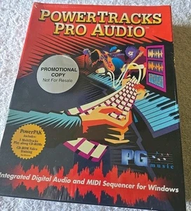 Power Tracks Pro Audio Windows Digital Midi Program Vintage Promotional Copy - Picture 1 of 10