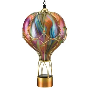 Regal Art Swirl Balloon Solar Lantern, LG-Orange - Picture 1 of 5