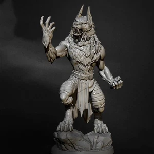 1/35 - 1/6 3D Print Model Kit Warrior Werewolf TD-2676 Fairy Tales Unpainted - Picture 1 of 14