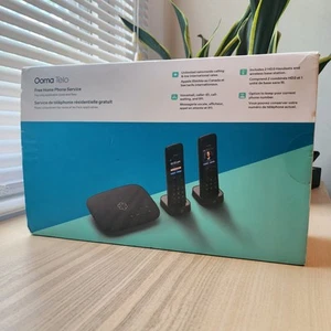Ooma Telo Air 2 Internet Home Phone Service with 2 Cordless Handsets - READ - Bild 1 von 6
