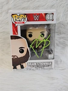 BRAUN STROMAN HAND SIGNED WWE WRESLTING FUNKO POP! #48 AUTOGRAPHED FIGURE W/ COA - Picture 1 of 13