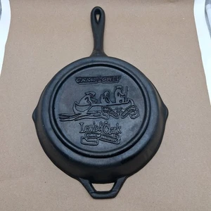 Sk-10 10" Camp Chef Lewis & Clark Cast Iron Skillet w/ Heat Ring NEEDS SEASONED - Picture 1 of 14