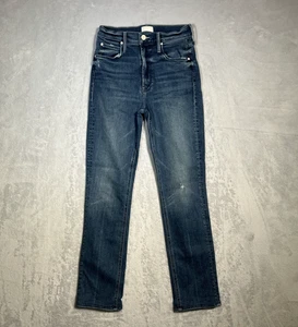 Mother The Dazzler Hoover Jeans Womens 25 Blue Denim High Rise Skinny Stretch - Picture 1 of 12