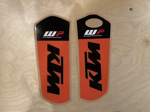 KTM  WP FORK GUARD GRAPHICS LAMINATED DECAL 2015-2022 SX SXF MXC EXC XCW - Picture 1 of 2