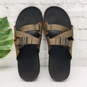 Chaco Lowdown Slide Sandal Men's Size 14 Brown Monks Robe Strap Slip On Comfort - Picture 1 of 14