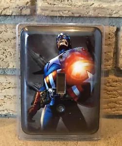 CAPTAIN AMERICA Light Switch Cover Plate, Marvel Comics Avengers Super Hero NEW! - Picture 1 of 2