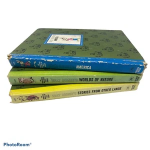 1965 Walt Disney's Stories of Other Lands, America & Worlds Of Nature- Set of 3 - Picture 1 of 9