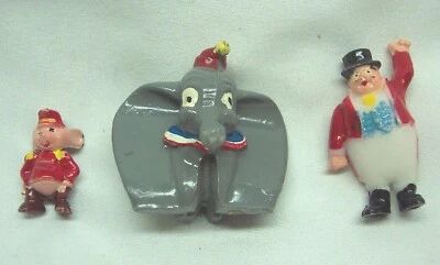 Lote de figuras de juguete DUMBO de colección años 60 Walt Disney MARX Disneykins Timothy Mouse Foto 1 de 4