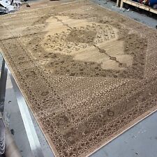 LARGE SUPER WILTON WOOL RUGS BEIGE BROWN TRADITIONAL 12'x9'  274x366cm RRP£1800
