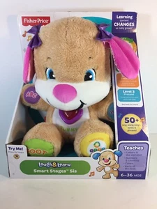 FISHER PRICE LAUGH & LEARN SMART STAGES SIS INTERACTIVE STUFFED PLUSH 6-36M NEW - Picture 1 of 11