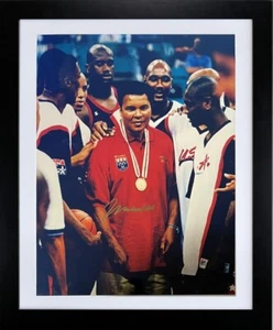 Muhammad Ali Signed 1996 Olympics Gold Medal 16x20 Photo Framed– Beckett Rev/COA - Picture 1 of 4
