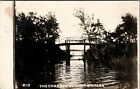 Minnesota The Channel At Camp Nirvana Showing Old Bridge 1908 Postcard W4