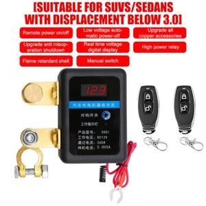 Battery Disconnect Switch Remote Control Anti Theft Kill Switch For Car Truck RV - Picture 1 of 21