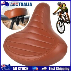 Bike Seat Cushion Shock Absorbing Spring Saddle for MTB/Road Bike (Dark Brown) - Picture 1 of 9
