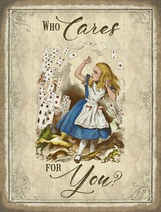 Who Cares For You? Alice In Wonderland fridge magnet (og) - Picture 1 of 3