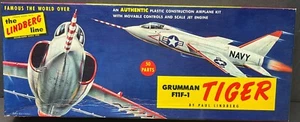 Lindberg 1:48 Grumman F11F-1 Tiger Vintage Model Airplane Kit 531-98, Complete - Picture 1 of 5