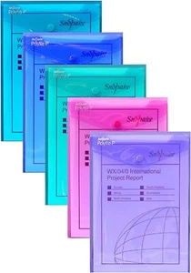 Snopake A5 Polyfile P Porträt Popper Etui Mit Druckknöpfe Schließung Sortiert - Bild 1 von 6