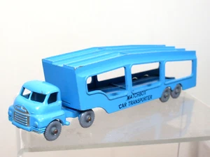 MATCHBOX  MODEL No.A-2 BEDFORD CAR TRANSPORTER (PLASTIC WHEELS VERSION)  - Picture 1 of 12