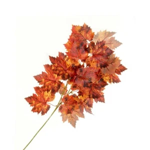 Kunstseide Herbstblatt Spray 60 cm/24 cm orange braun - Bild 1 von 1