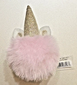 Crocs Jibbitz™ Pink Unicorn Puff Ball SHOES CHARM • Authentic NWT (RARE) - Picture 1 of 10