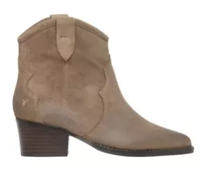 COWBOY Boots Ladies Size 6 36 Suede Leather Brown WINDSOR SMITH BNWT RRP 200 - Picture 1 of 2