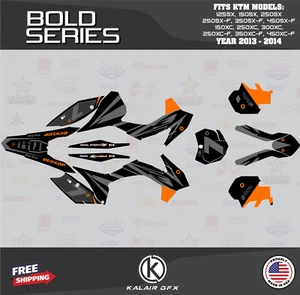 Graphics Kit for KTM 250SX-F, 350SX-F, 450SX-F (2013-2014) Bold Series - Orange - Picture 1 of 6