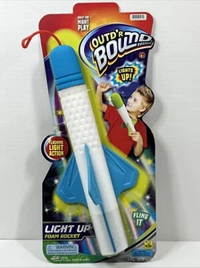 Blinkende Leuchtende Schaumstoff Schleuder Rakete Outdoor Spaß Blau - Bild 1 von 9