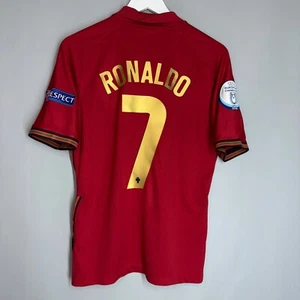 PORTUGAL NATIONAL TEAM 2020 2021 HOME FOOTBALL SHIRT JERSEY #7 RONALDO SIZE S - Afbeelding 1 van 7