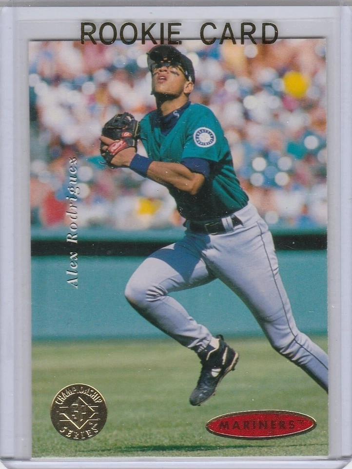 ALEX RODRIGUEZ ROOKIE CARD Upper Deck SP Championship Series AROD RC Baseball - Image 1 of 2