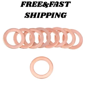 YXQ 12x18x1.5mm Copper Crush Washer Flat Ring Seal Gasket Fitting M12(30Pcs) - Picture 1 of 3