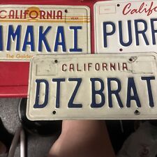 3 Expired California License Plates