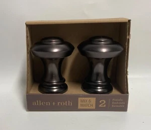 FSI 1928 DORB ALLEN + ROTH 2ER PACK ÖLGERIEBEN BRONZE GARDINENSTANGENENDEN 1239788 - Bild 1 von 3