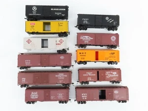 Lot of 11 HO Athearn AHM & Mantua NYC PM D&H CNW GBW P&WV SAL & More Box Cars - Imagen 1 de 10