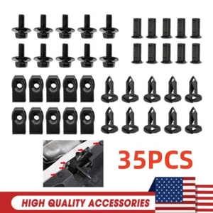 For Ford Truck Body Bolts & U-nut Clips - M6 35pcs Engine Cover Undertray Screws - Picture 1 of 10
