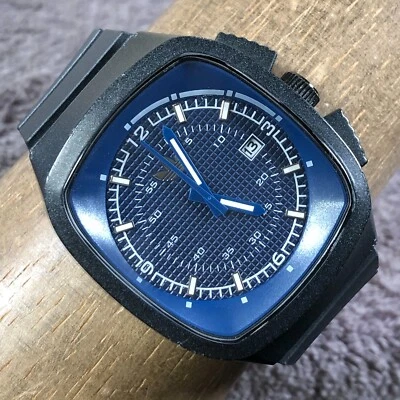 Adidas Men ADH2116 Date Black Rubber Stainless Steel Case Quartz Watch 7 1/2" - Image 1 of 4