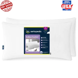 Hypoallergenic Down Illusion Pillow King Size 2 Pack Adjustable Support New - Picture 1 of 7